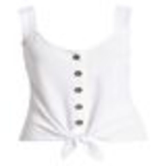 Sanctuary Golden Hour Tie Front Tank Top In White - XL - Picture 3 of 3